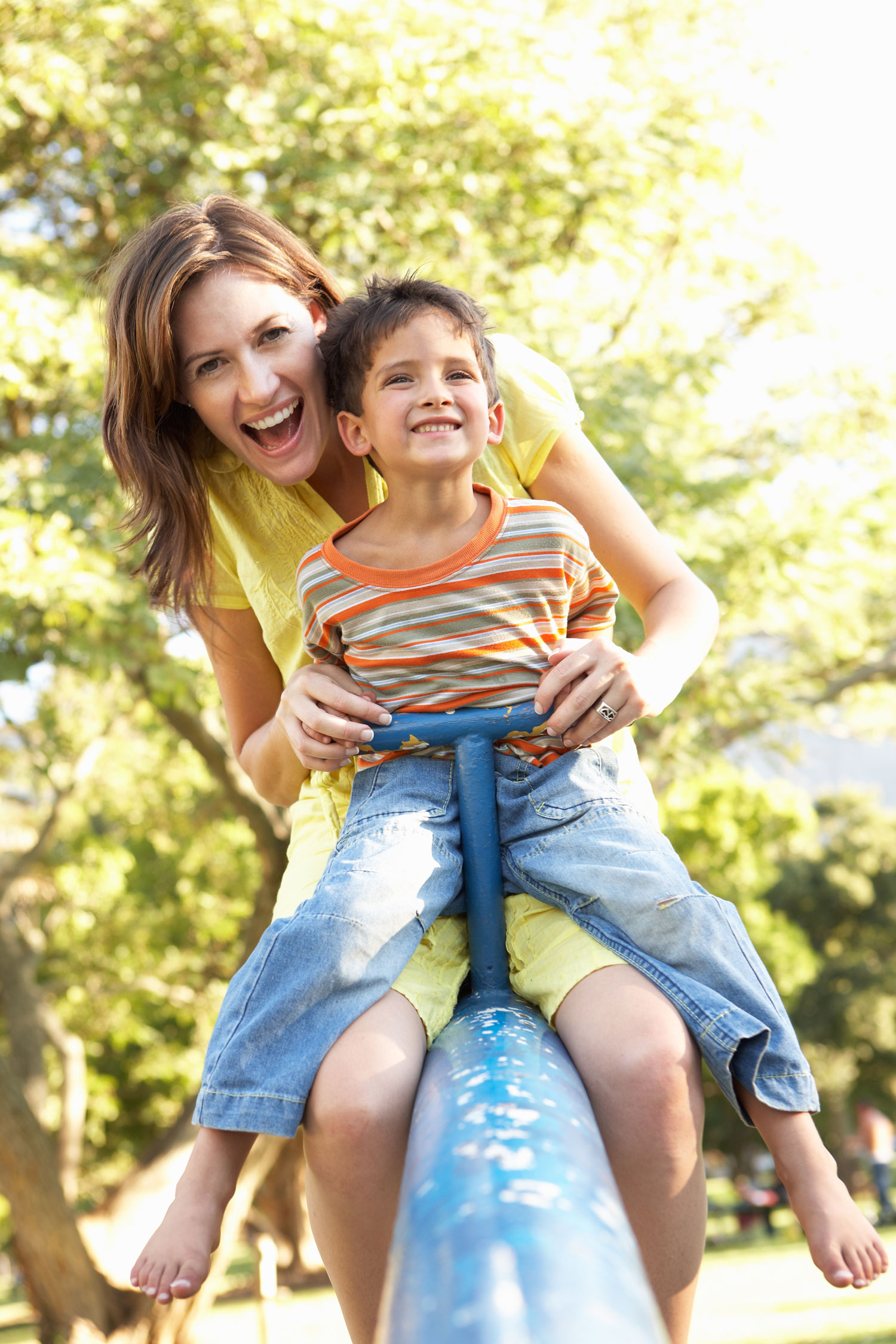 Mother and Child in Playground