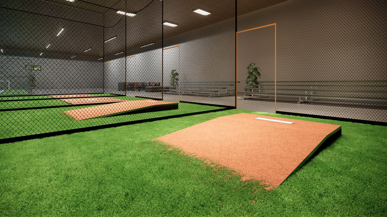 houston indoor batting cage turf
