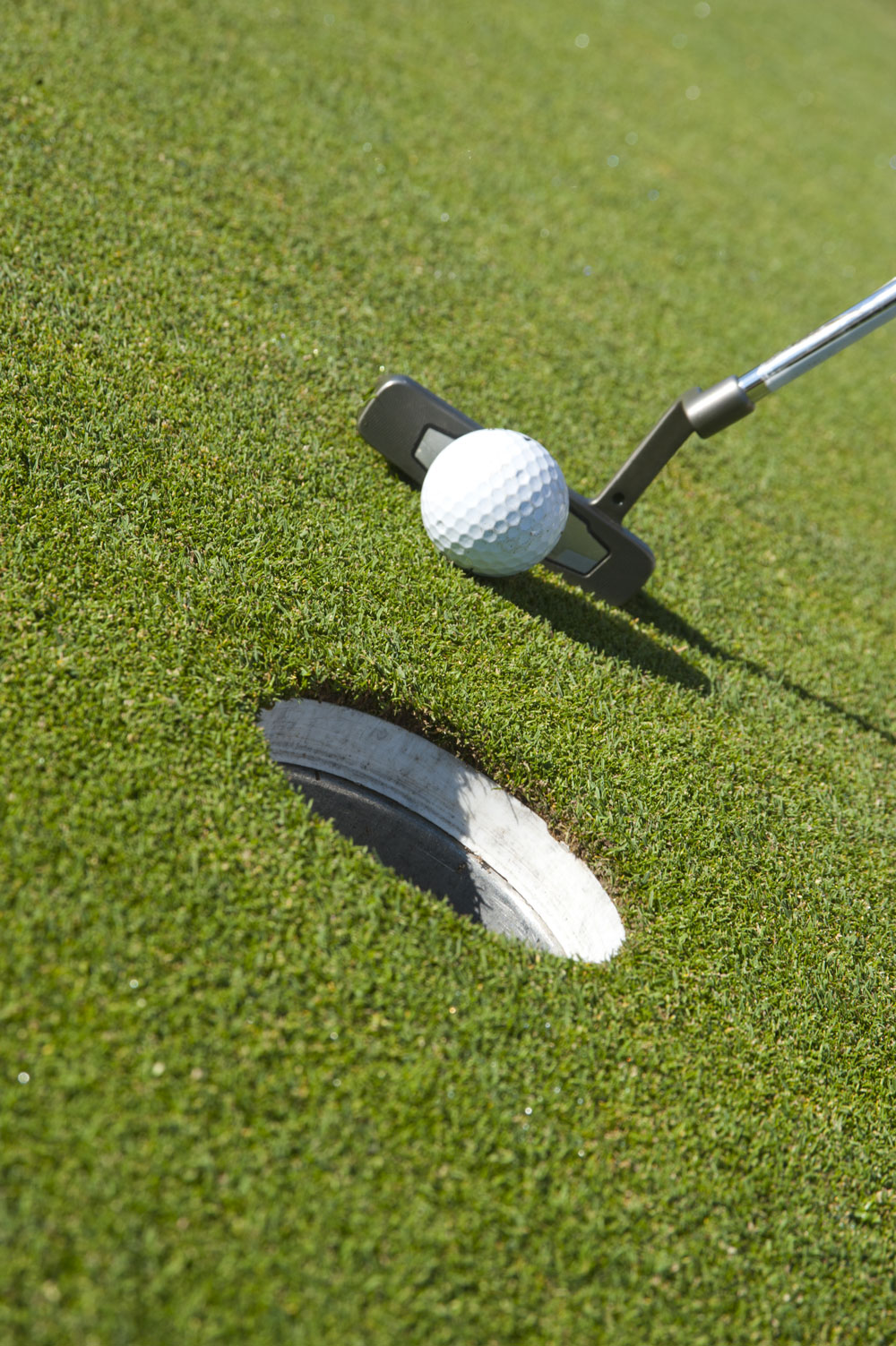 person playing putting golf