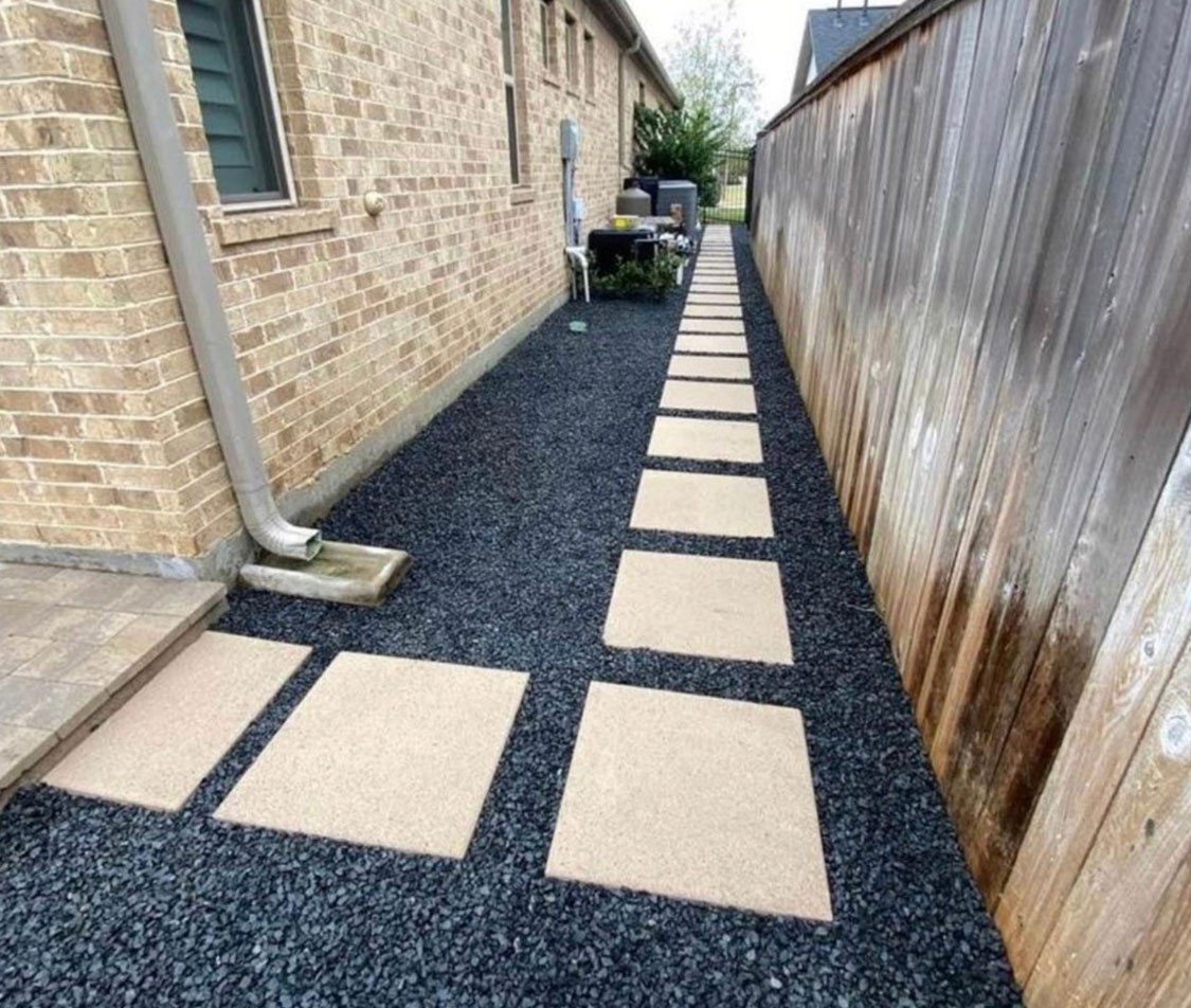 houston french drain install