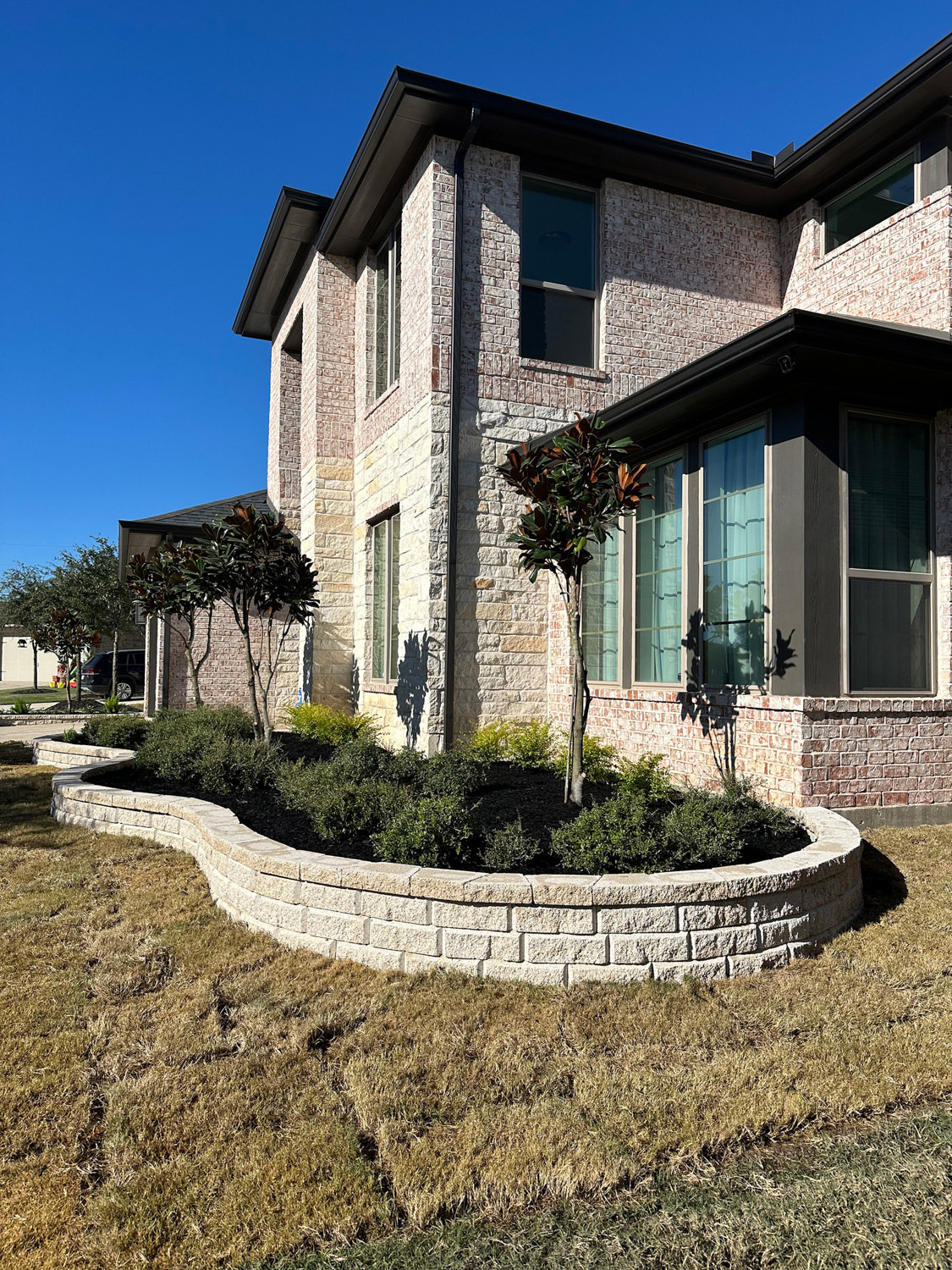 Bezuz-Landscaping-and-Design-Tiered-Stacked-Block-Retaining-Wall